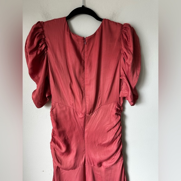 FARM RIO Elegant Pink Ruched Máxi Dress - Picture 9 of 10